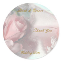 Thank You Wedding Favour Tag Sticker