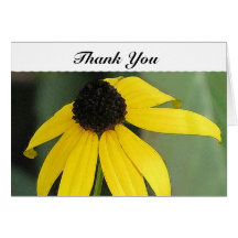 Thank You - Yellow Flower Greeting Card