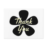 Thank You Yellow Flower Postcard