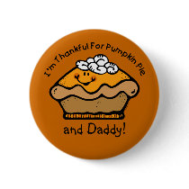 Thankful For Pie Custom Button