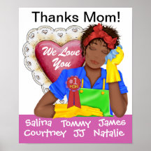 Thanks # 1 Mom ! - SRF Posters