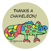 Thanks a Chameleon Personalized Stickers