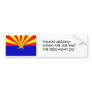 Thanks Arizona Bumper Sticker
