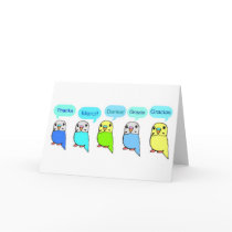 Thanks-budgies Card