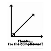 thanks for the complement post card
