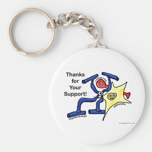 Thanks for Your Support Keychains