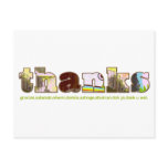 thanks postcard - multilingual