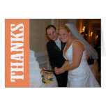 Thanks Shoot Out Thank You Notecard (Orange)