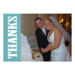 Thanks Shoot Out Thank You Notecard (Sea Foam) Invite