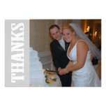 Thanks Shoot Out Thank You Notecard (Silver Grey) Personalized Invites