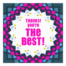 Thanks! You're The Best! - Card