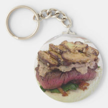 Thanksging Food Dinner Cooking Beef Wellington Key Chains