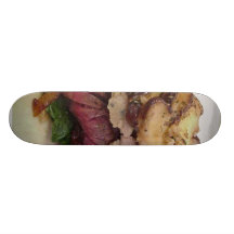 Thanksging Food Dinner Cooking Beef Wellington Custom Skateboard