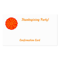 Thanksgivig Party!-Customize Business Card