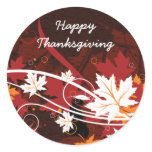 Thanksgiving autumn leaves-maple custom products stickers
