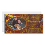 Thanksgiving Autumn Photo Card, Custom Greeting photo cards