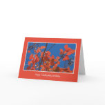 Thanksgiving Birthday -- Autumn Leaves Greeting Card