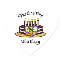 Thanksgiving Birthday Stickers