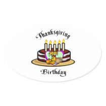 Thanksgiving Birthday Sticker
