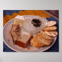 Thanksgiving Brie Caviar Duck Pate Print