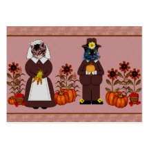 Thanksgiving Cats Business Card Templates