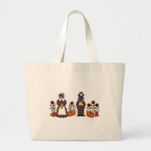 Thanksgiving Cats Canvas Bags