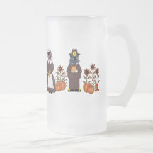 Thanksgiving Cats Coffee Mugs