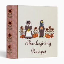 Thanksgiving Cats Vinyl Binder