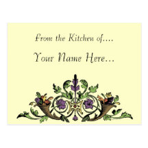 Thanksgiving Custom Recipe Card Postcard