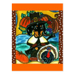 Thanksgiving Dachshund Postcards