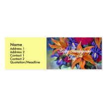 Thanksgiving Day Flowers & Pears Painting - Multi Business Card Template