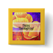 Thanksgiving Day Flowers & Poppy Painting - Multi Pins