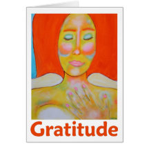 Thanksgiving de vacances de beaux-arts de "gratitu carte de vœux