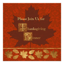 Thanksgiving Dinner Announcements