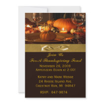 Thanksgiving Dinner Invitation