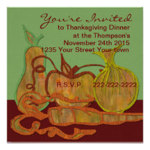 Thanksgiving Dinner Invitation