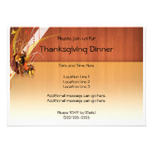 Thanksgiving Dinner Invitations