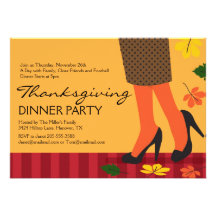 Thanksgiving DInner Party Invitations