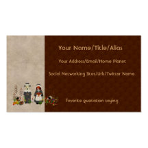 Thanksgiving Dogs Business Card