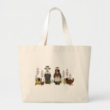 Thanksgiving Dogs Tote Bags