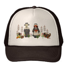 Thanksgiving Dogs Trucker Hat