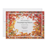 Thanksgiving Fall Tree Circle Personalized Invites