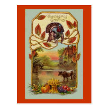 Thanksgiving Greetings Postcard