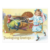 Thanksgiving Greetings Postcards