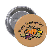Thanksgiving Harvest Button