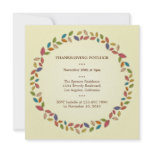 Thanksgiving Harvest Leaves Potluck Party invitations