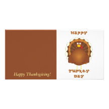 Thanksgiving heureux de jour de la Turquie Photocartes Personnalisées