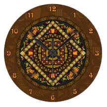 Thanksgiving Icons Clock