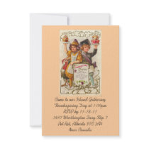 Thanksgiving Invitation Template Vintage