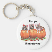 Thanksgiving is the Cat's Meow Keychains